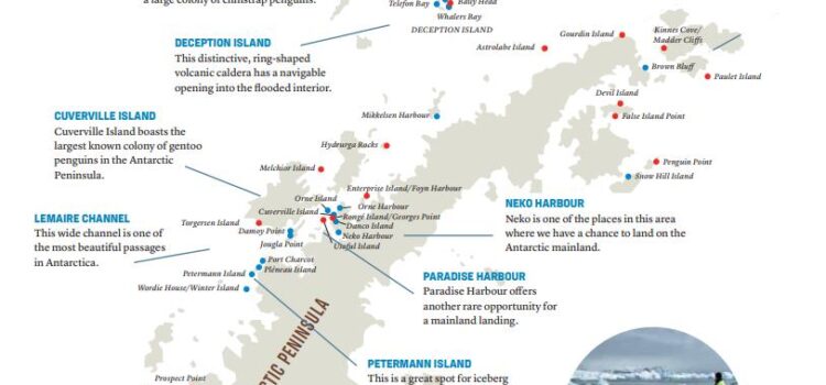 Anlandestellen Antarktis mit Hurtigruten Anlandestellen Antarktis Hurtigruten