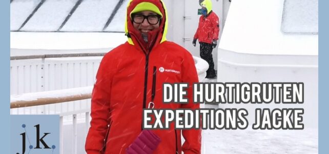 Die rote Hurtigruten Expeditions Jacke rote jacke von hurtigruten
