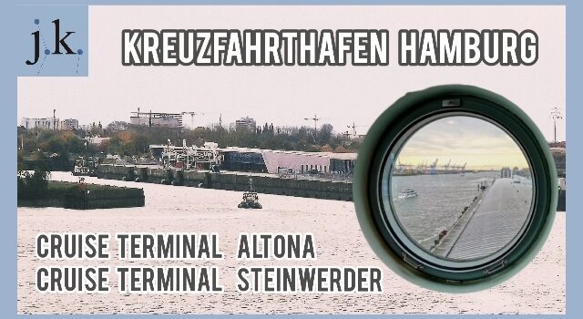 Lage der Kreuzfahrtterminals Altona und Steinwerder in Hamburg