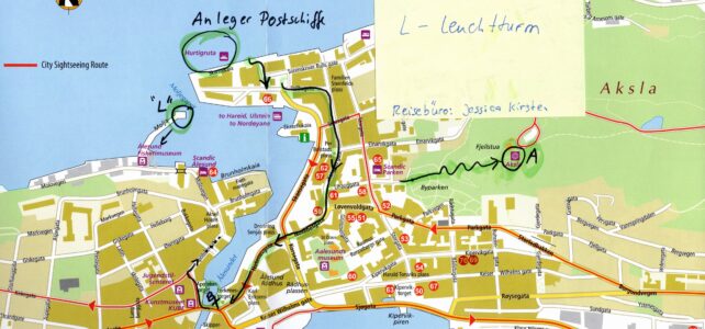 Alesund erkunden Stadtplan Alesund mit Ausflugstipps