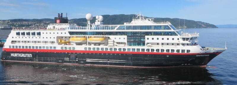 MS Midnatsol Kabinenaufsicht steuerbord