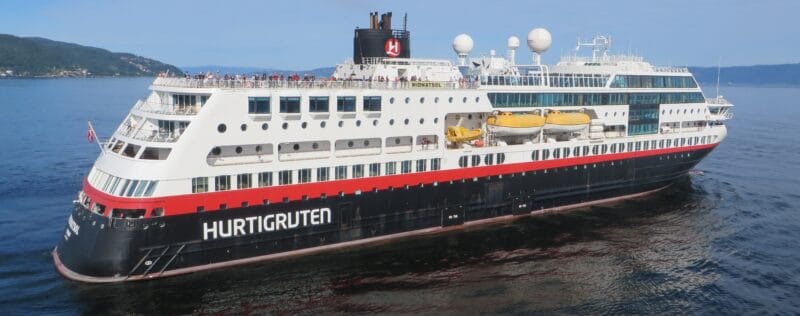 MS Midnatsol Kabinenaufsicht steuerbord und Hecksuiten