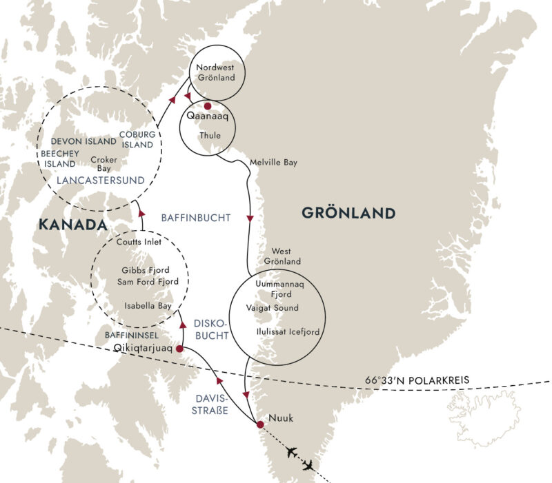 Grönland Route MS Roald Amundsen September 2026 buchen bei Jessica Kirsten