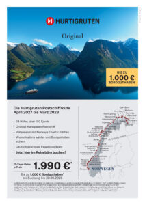 Frühbucher Angebot Hurtigruten Bordguthaben