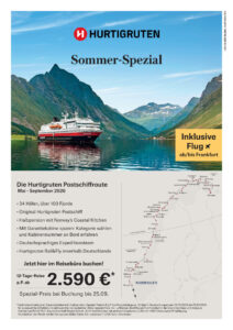 Angebot Hurtigruten Sommer Spezial